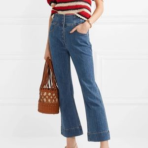 Ellis High Waist Crop Flare Jeans